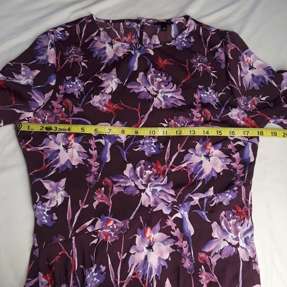 NWOT Who What Wear Floral Asymmetric Small Dress - Picture 8 of 10